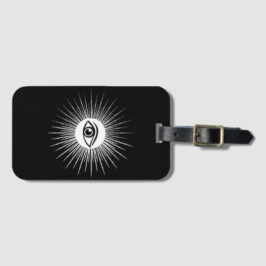 Masonic eye bagagelabel (Voorkant (horizontaal))