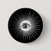 Masonic eye ronde button 5,7 cm (Voorkant)