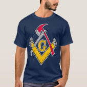 Masonic Firefighter Tools T-shirt (Voorkant)