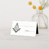 Masonic Folded Table Cards | Freemason Decorations (Voorkant)