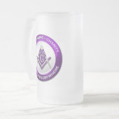 Masonic Frosted Mok Paarse (Voorkant links)