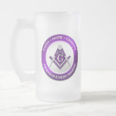 Masonic Frosted Mug Purple (Gauche)