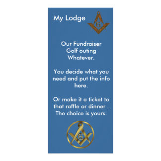 Masonic Fundraiser Reclamekaart