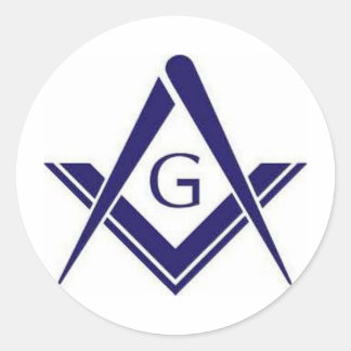 Masonic "G"-producten Ronde Sticker