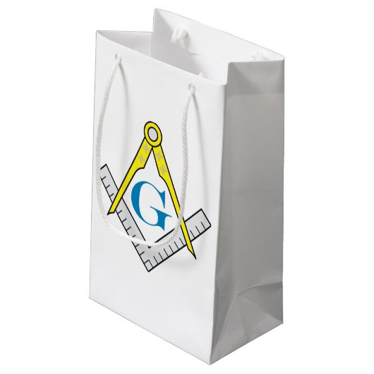 Masonic Gift Bag Klein Cadeauzakje (Achterkant Gekanteld)