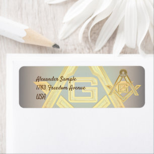 Masonic Golden Rush Etiket