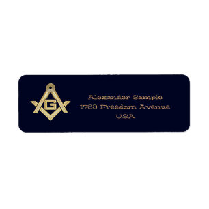 Masonic Golden Rush Etiket
