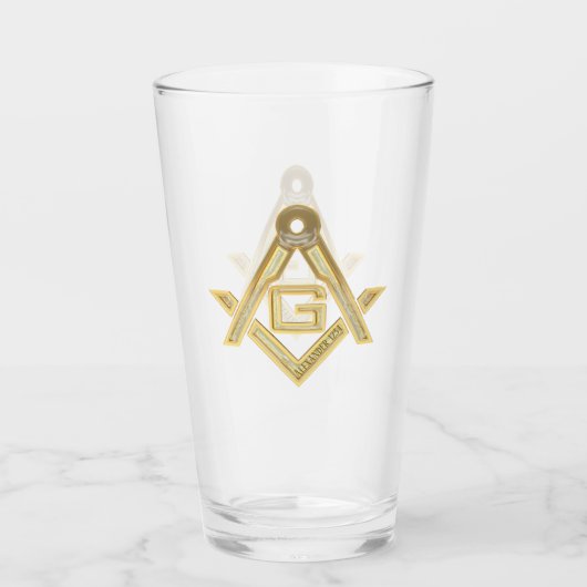 Masonic Golden Rush Glas (Voorkant)