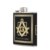 Masonic Golden Rush Heupfles (Links)