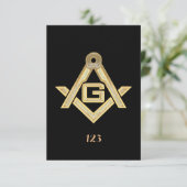 Masonic Golden Rush Kaart (Staand voorkant)