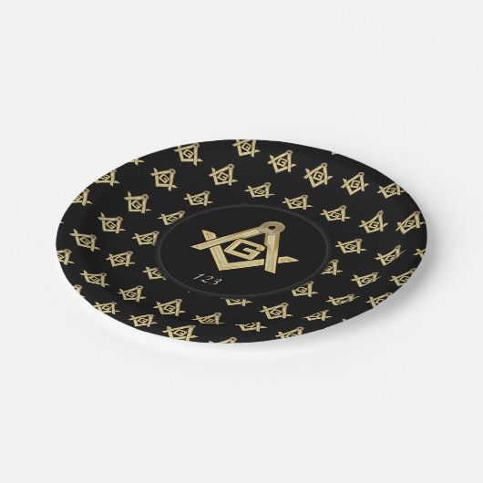 Masonic Golden Rush Papieren Bordje (Gekanteld)