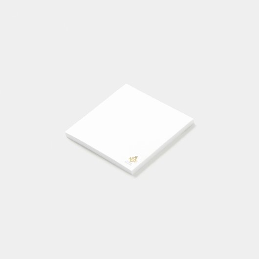 Masonic Golden Rush Post-it® Notes (Schuin)