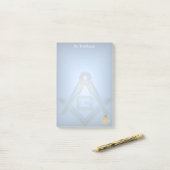 Masonic Golden Rush Post-it® Notes (Op bureau)