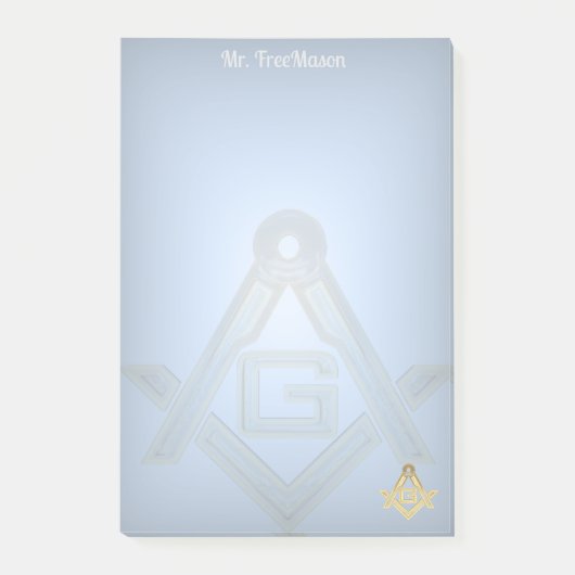 Masonic Golden Rush Post-it® Notes (Voorkant)