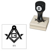 Masonic Golden Rush Rubberstempel (Gestempeld)