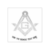 Masonic Golden Rush Rubberstempel (Afrduk)