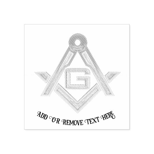 Masonic Golden Rush Rubberstempel (Afrduk)