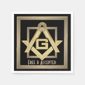 Masonic Golden Rush Servet (Voorkant)