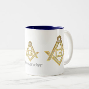 Masonic Golden Rush Tweekleurige Koffiemok