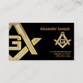 Masonic Golden Rush Visitekaartje (Achterkant)