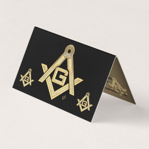 Masonic Golden Rush Visitekaartjes