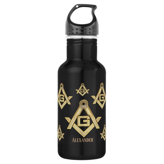 Masonic Golden Rush Waterfles (Voorkant)