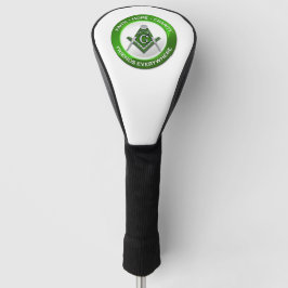 Masonic Golf Head Cover Green