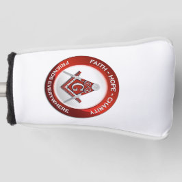 Masonic Golf Putter Cover Red