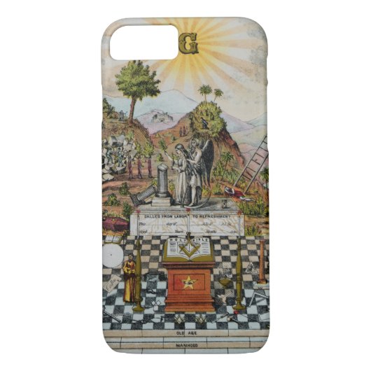 Masonic Imagery II Case-Mate iPhone Case (Achterkant)
