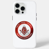 Masonic iPhone Case Red (Achterkant)