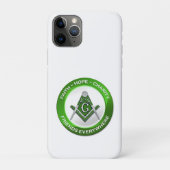 Masonic iPhone/iPad Case Green (Achterkant)