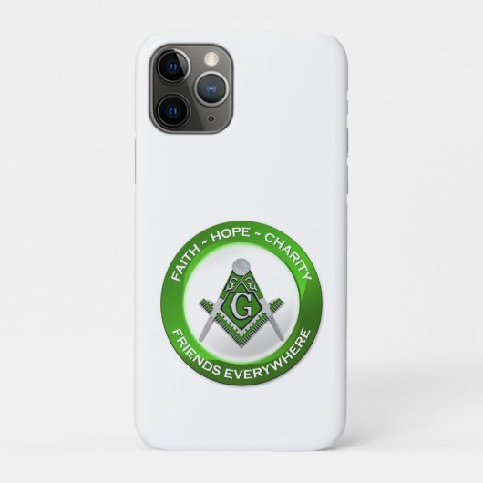 Masonic iPhone/iPad Case Green (Achterkant)