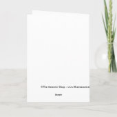 Masonic Jingle Bells Feestdagen Kaart (Achterkant)