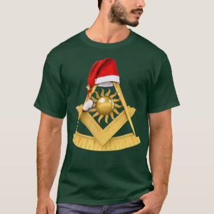 Masonic kerstcadeau Santas Pet Freemason Past T-shirt