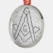 Masonic Kerstmis Metalen Ornament (Links)