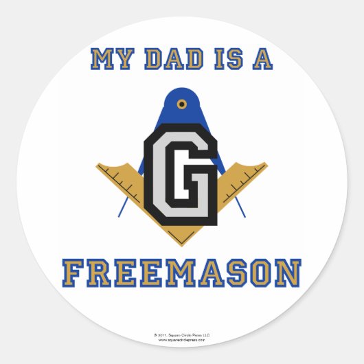 Masonic Kinder - Ronde Sticker (Voorkant)