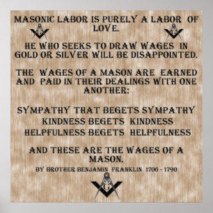 Masonic Labor Poster