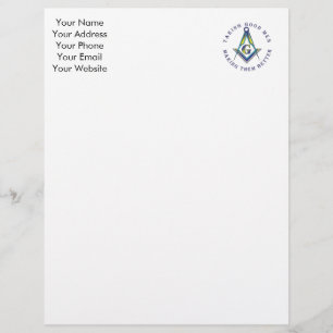 Masonic Letterhead Briefhoofd Sjabloon
