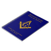 Masonic Lodge-laptop met moderne stijl Notitieboek (Linkerzijde)