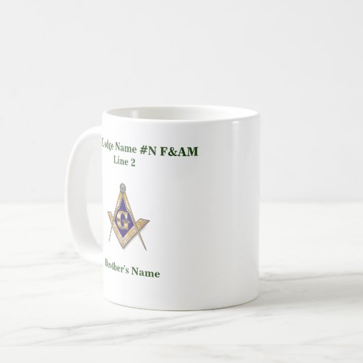 Masonic Lodge Mug (Devant gauche)