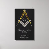Masonic Lodge muur opknoping Canvas Afdruk (Voorkant)