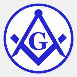 Masonic Lodge, NIET WATERDICHT Ronde Sticker