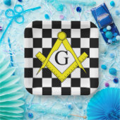 Masonic Lodge Paper-Borden Papieren Bordje (Feest)