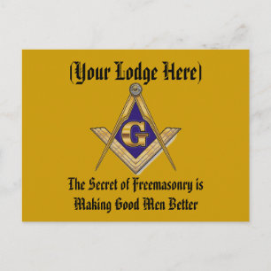 Masonic Lodge personaliseren Briefkaart