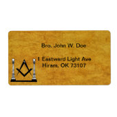 Masonic Mailing Label (Voorkant)