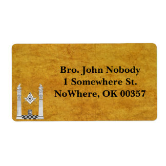 Masonic Mailing Labels