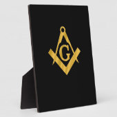 Masonic "Mason for Life" Fotoplaat (Zijkant)