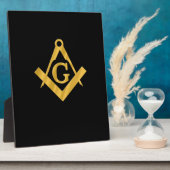 Masonic "Mason for Life" Fotoplaat (Zijkant)