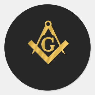 Masonic "Mason for Life" Ronde Sticker