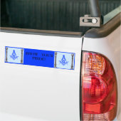 Masonic, Masonic, TOONT JE ... Bumpersticker (Op Truck)